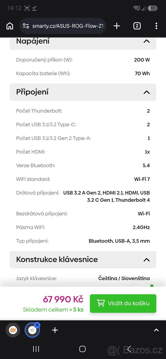 Asus Rog Flow z13 + můj doplatek - 6