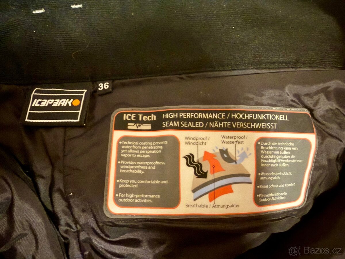 Dámské lyžařské / snowboardové kalhoty Icepeak – vel. 36 - 6