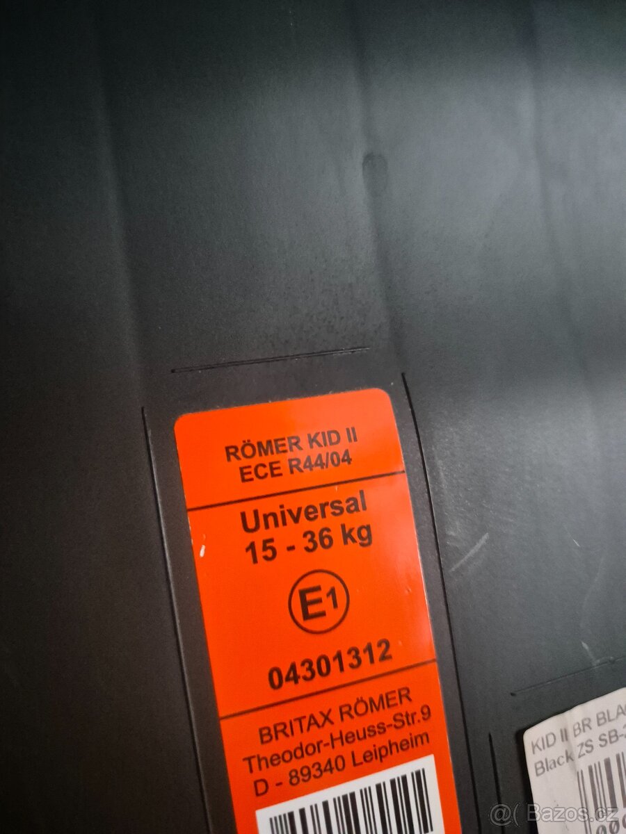 Autosedačka Cybex a Britax Römer do 36 kg - 6