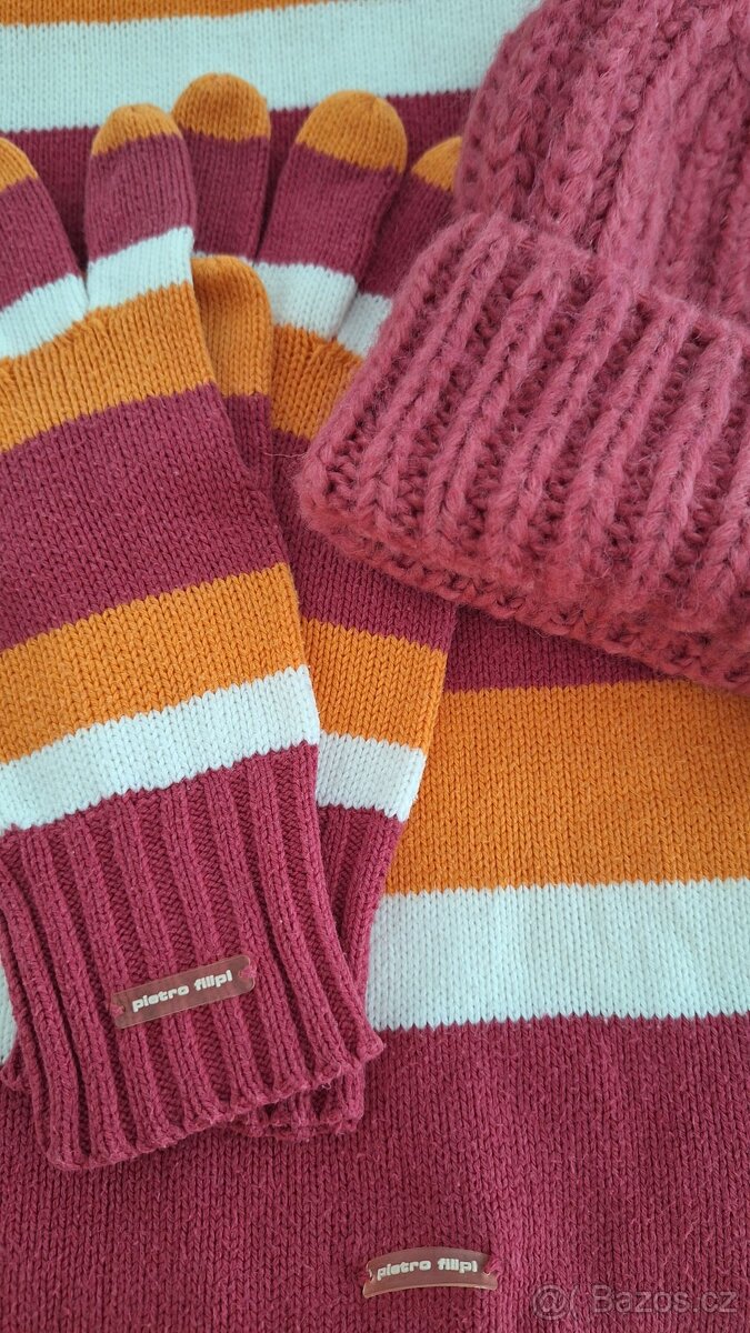 Dámský set – čepice, rukavice a šála - 6