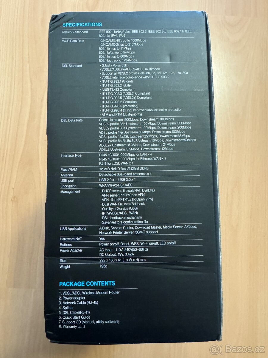 VDSL2 modem/router ASUS DSL-AC88U Annex B - 6