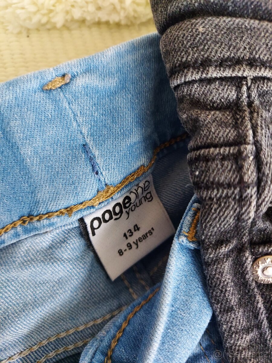 Dívčí kalhoty 134/140 6ks - 6