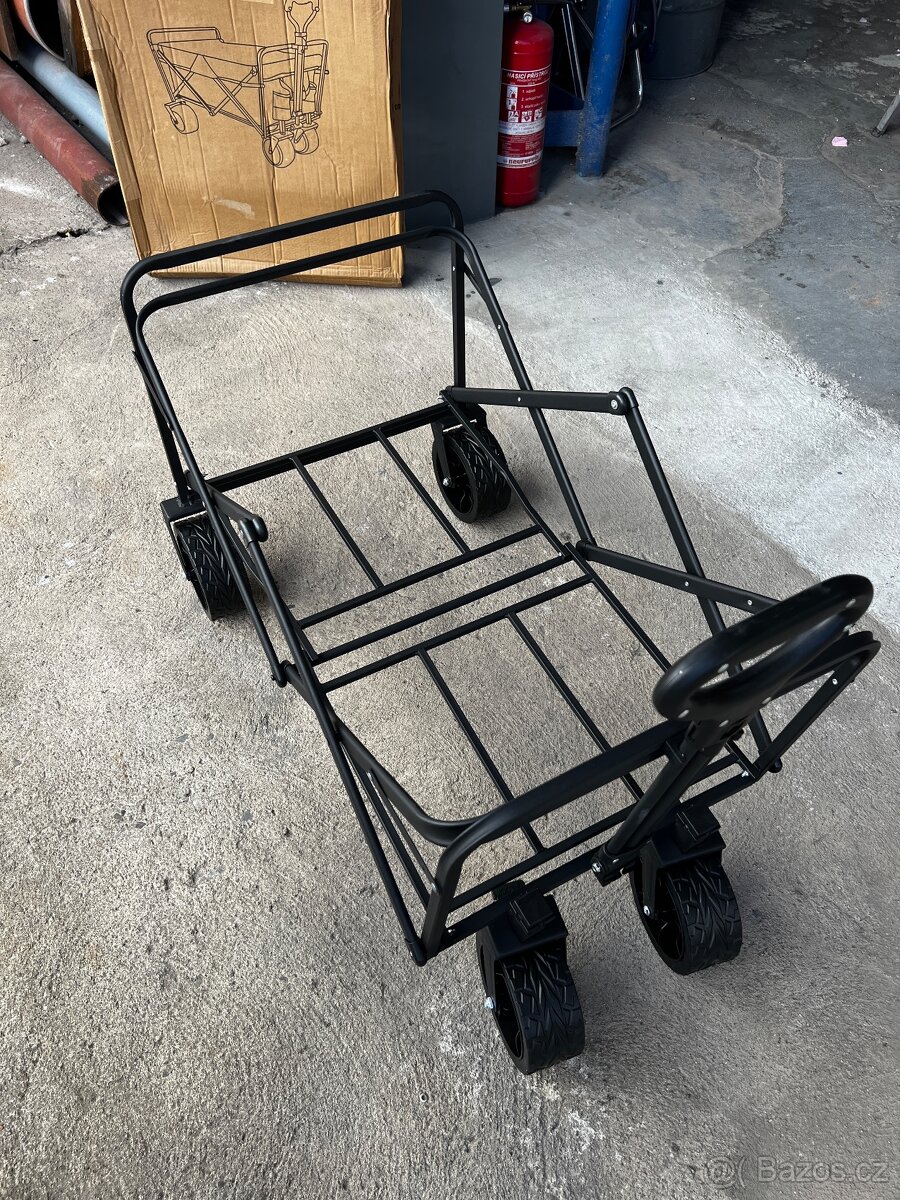 Kvalitni , kempingový - skládací, plážový ,kovový vozík - 6