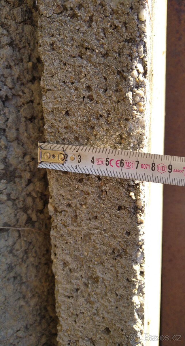 Betonové dílece 210x35x7,5cm 5ks - 6