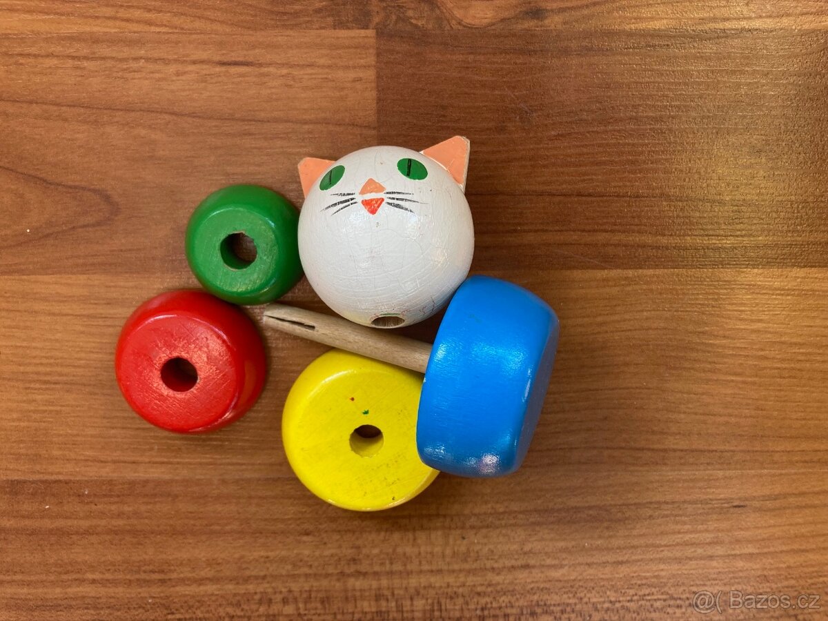 Dřevěné hračky - krásný stav - 6