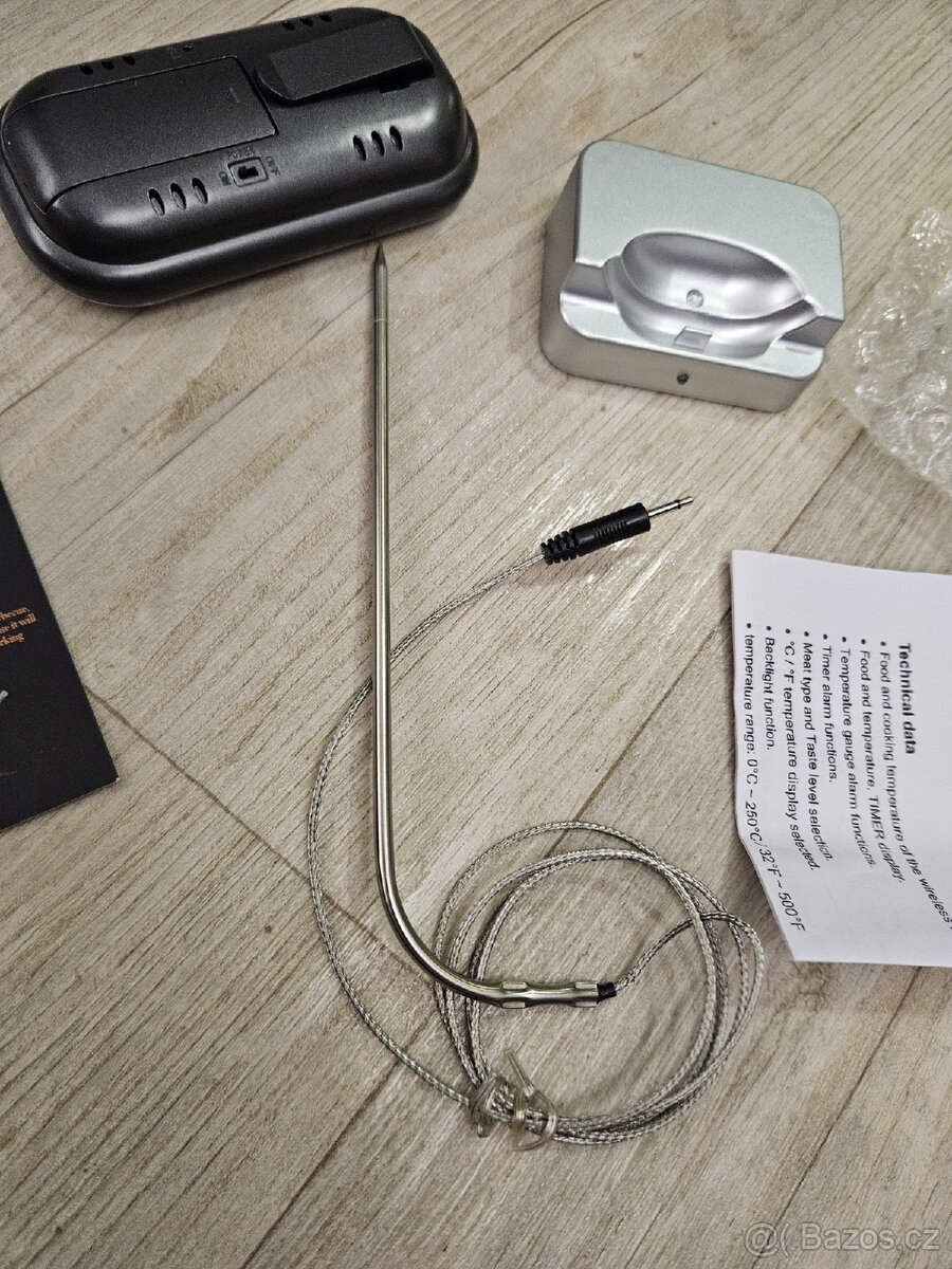 Bezdrátový LCD teploměr ke grilu - 6