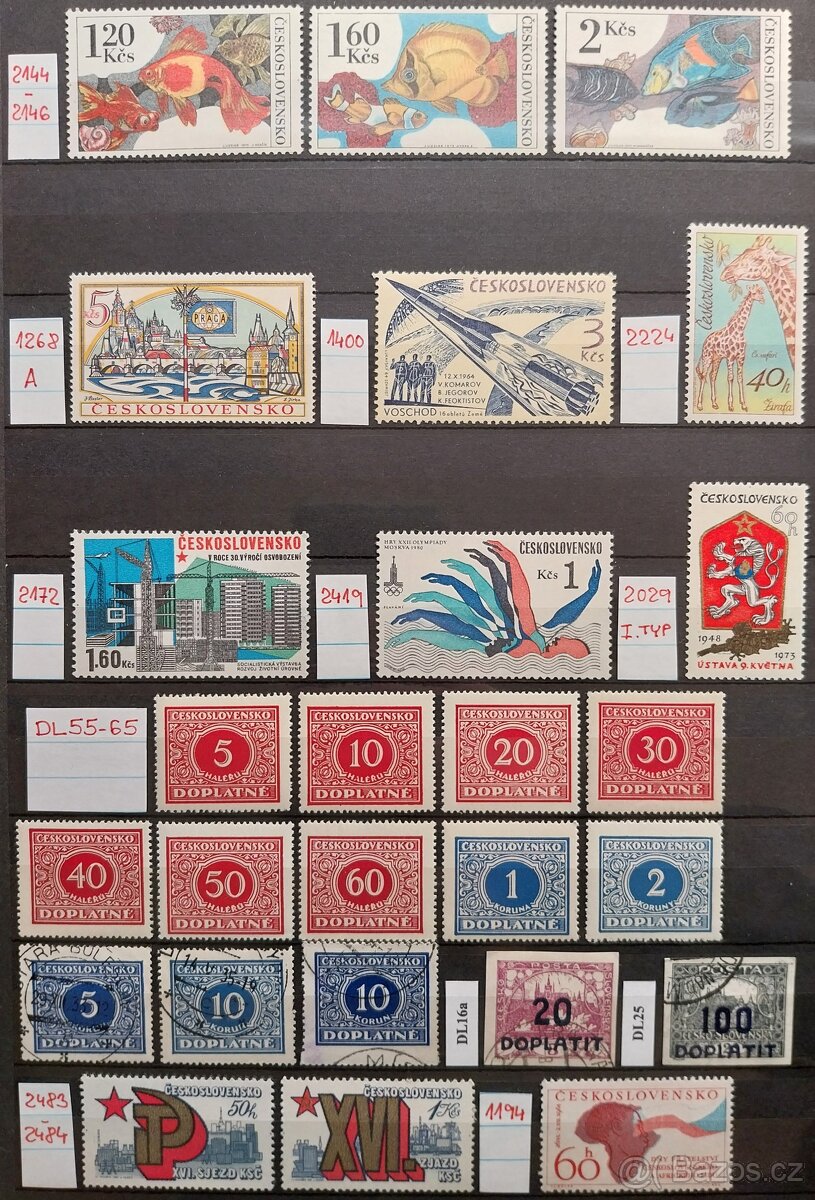 Známky ČSR – 1 - 6