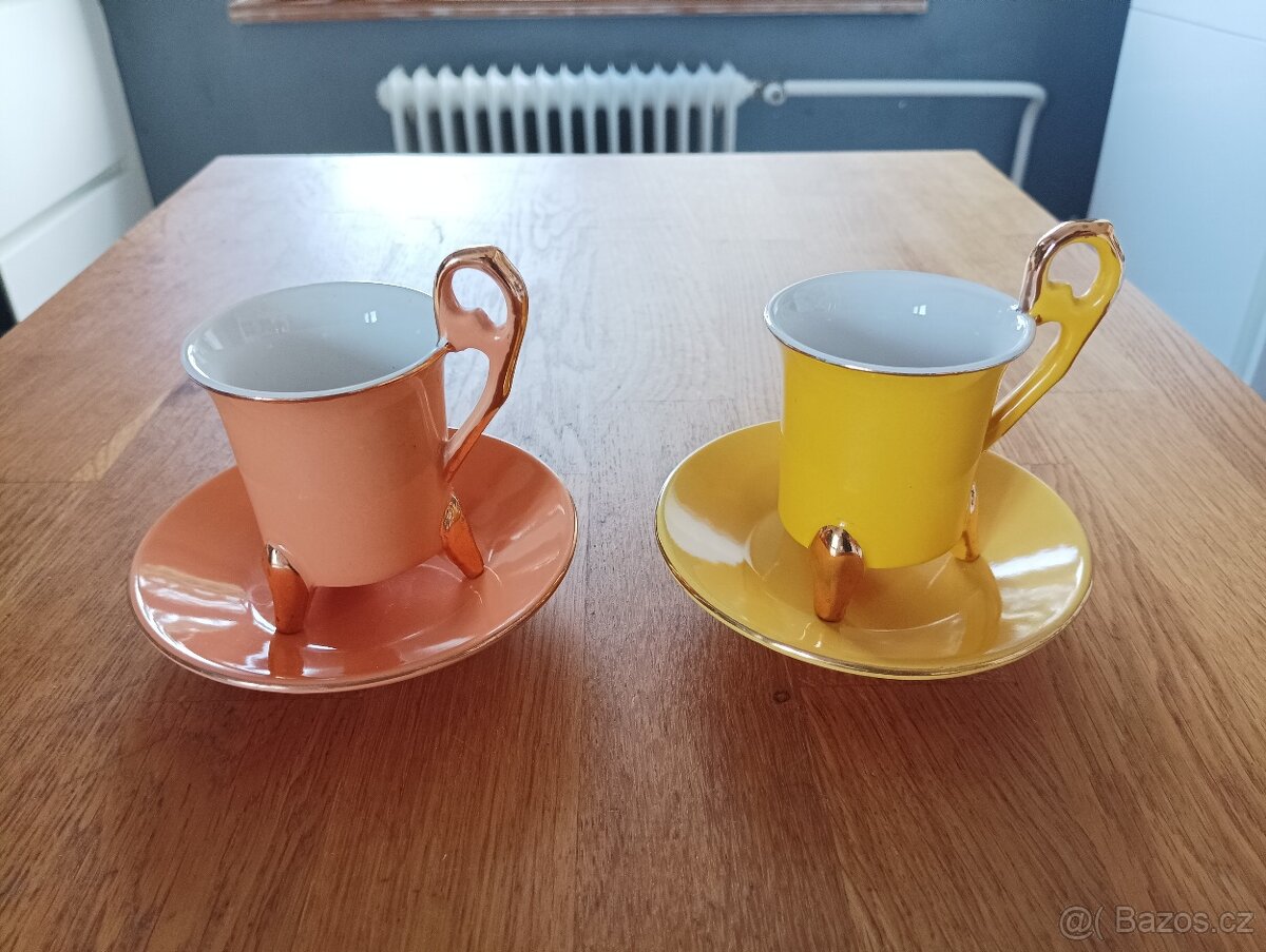 VINTAGE ESPRESSO ŠÁLKY GENEVIEVE LETHU FRANCIE - 6