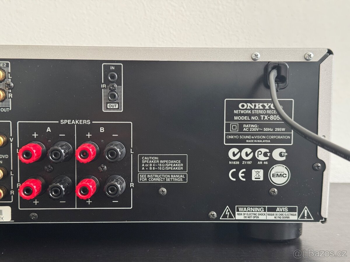Stereo Receiver Zesilovač ONKYO TX-8050 DLNA USB dálkové ovl - 6