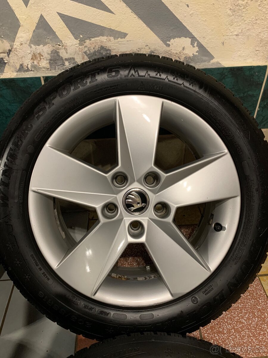 Alu kola Škoda R16 5X112 ZIMNÍ PNEU 205/55 R16 ILLIAS - 6