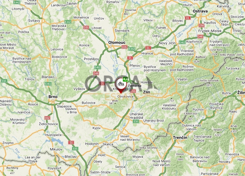 Pět pozemků v k.ú Zlámanka - 6