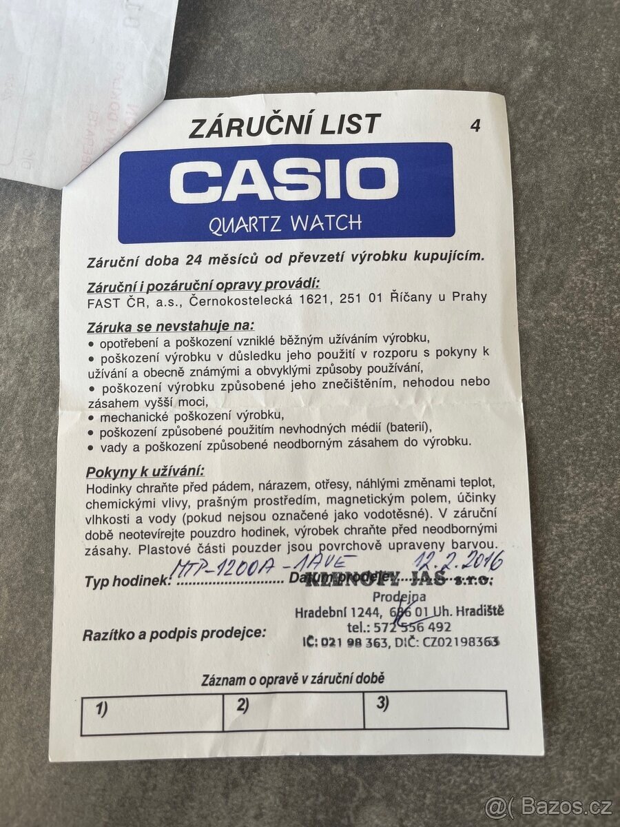 Hodinky Casio MTP-1200A - 6