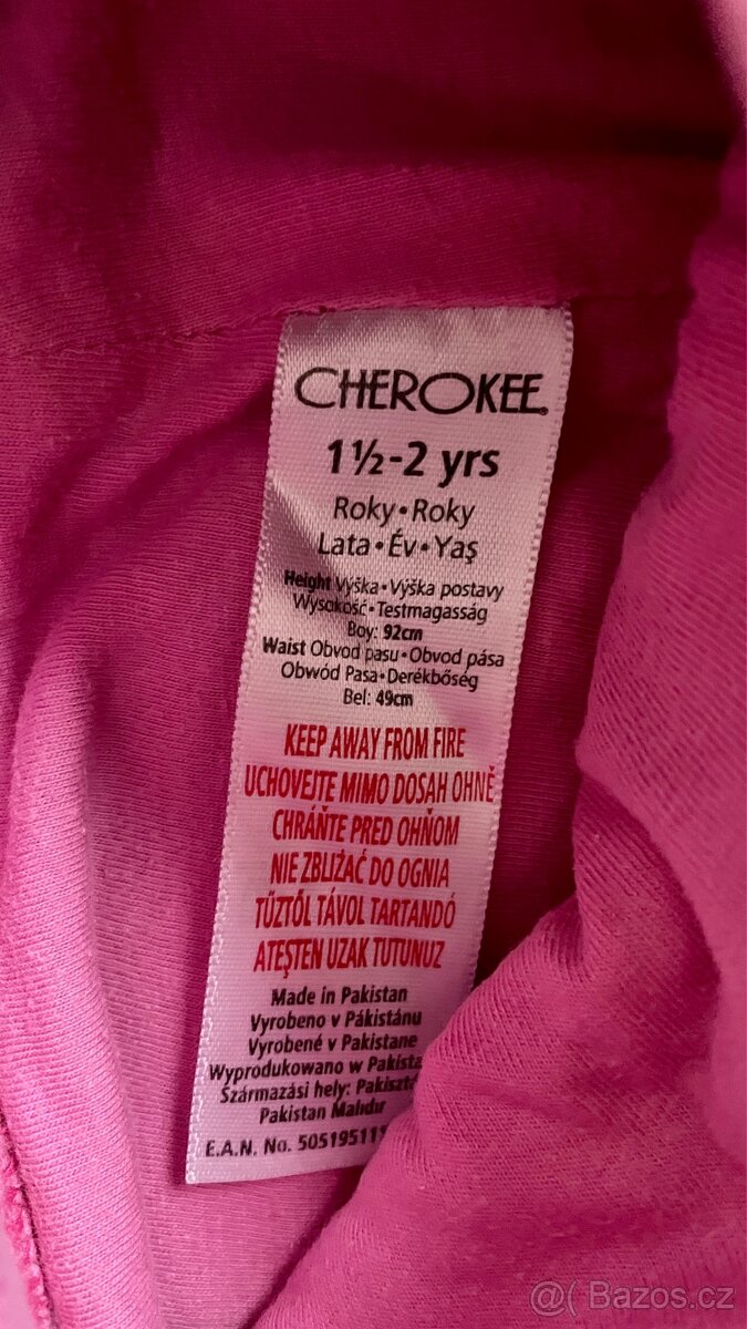 Dívčí zateplené podzimní/zimní džíny vel. 92 - 6