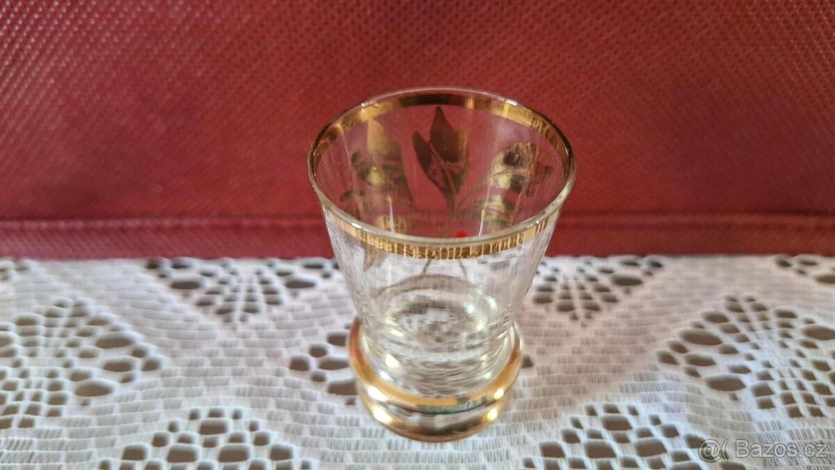 STARÉ SKLO - soubor 4 kusů - 6