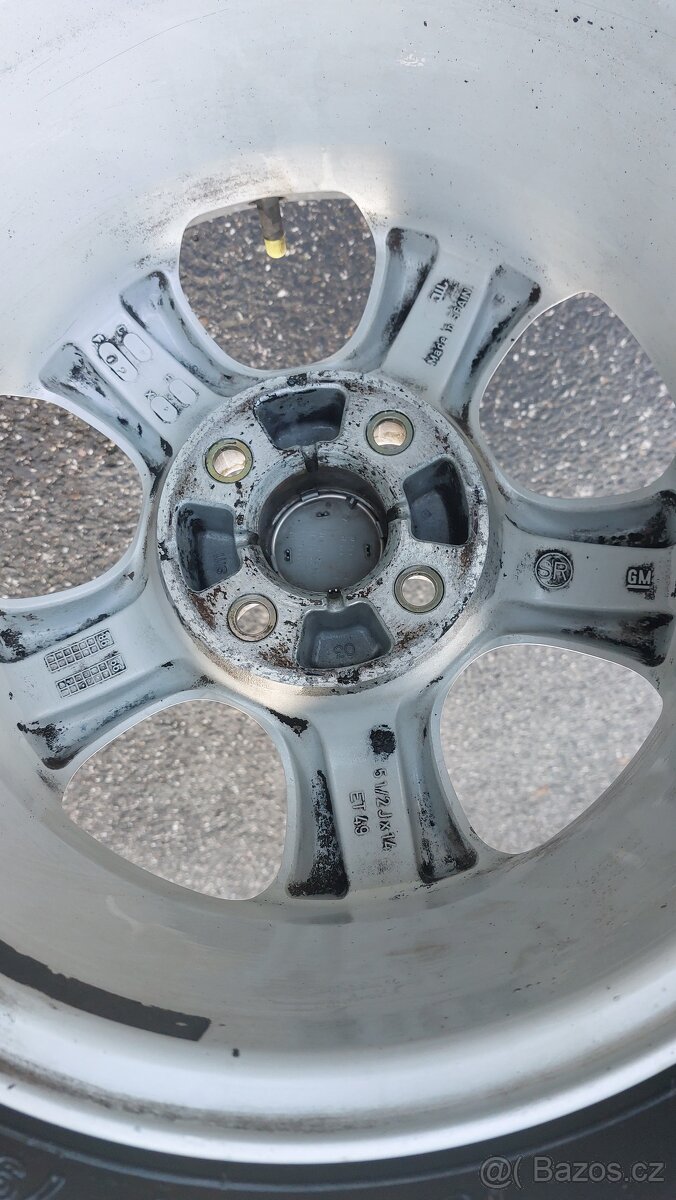 Letní pneu - 165/65 R14, disky - 51/2J×14 - 6