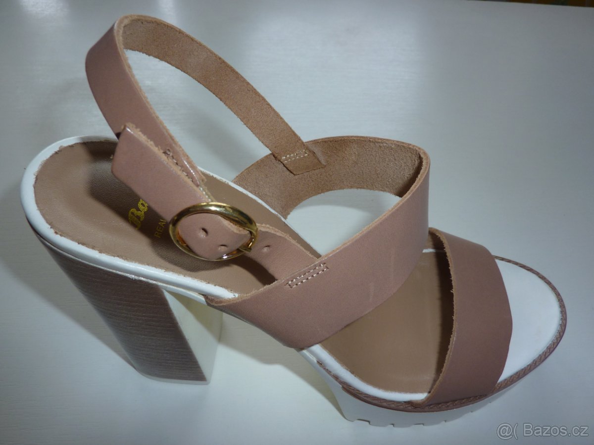 Dámské kožené sandály zn. Baťa, vel. 39 - 6