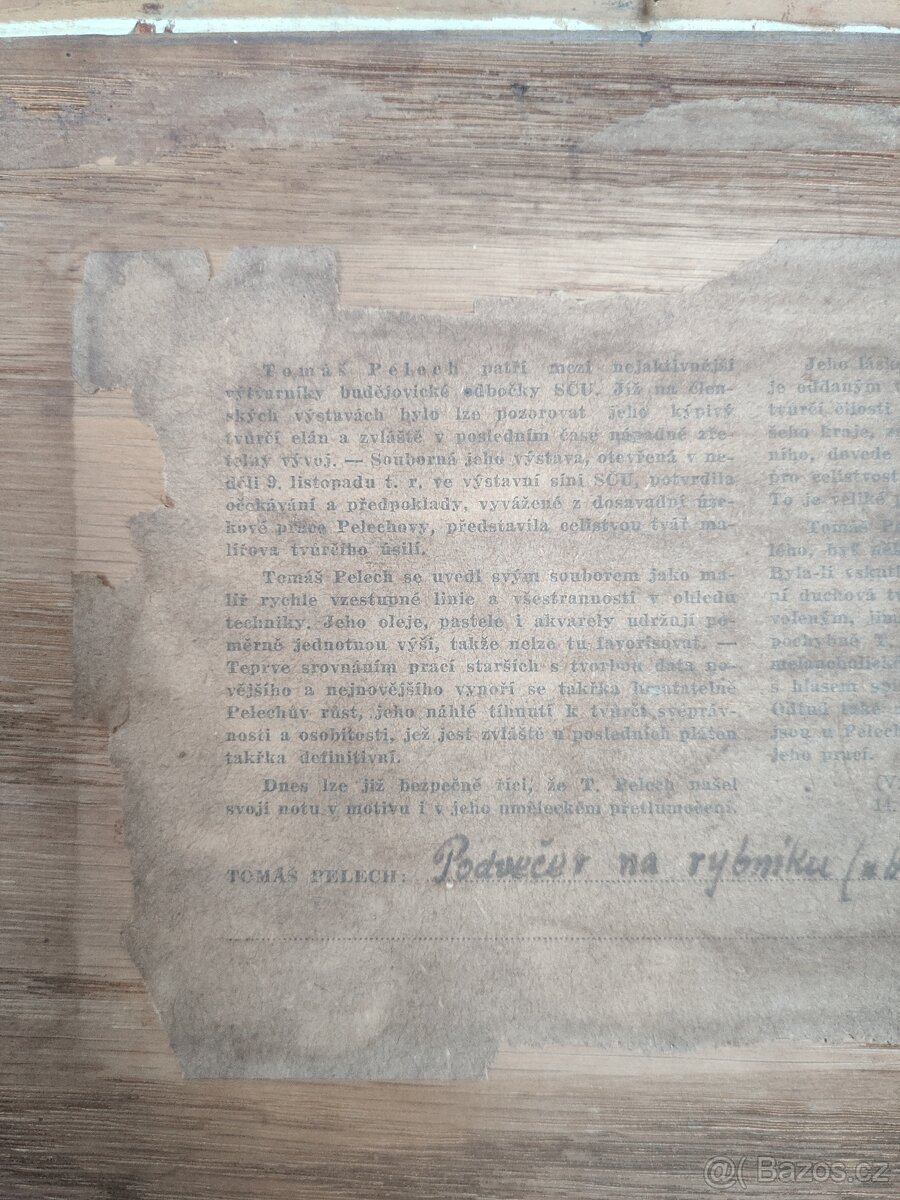 Pelech Tomáš česká krajinářská škola obraz olej na desce rám - 6