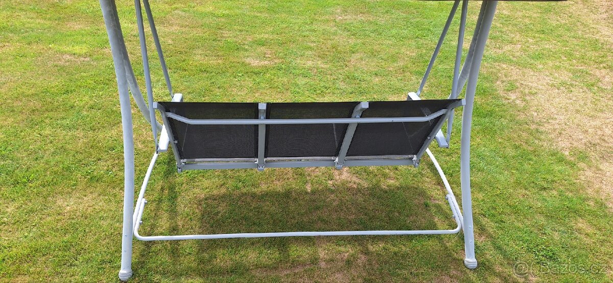 Zahradní houpačka - lavice Hollywood šedá - 6