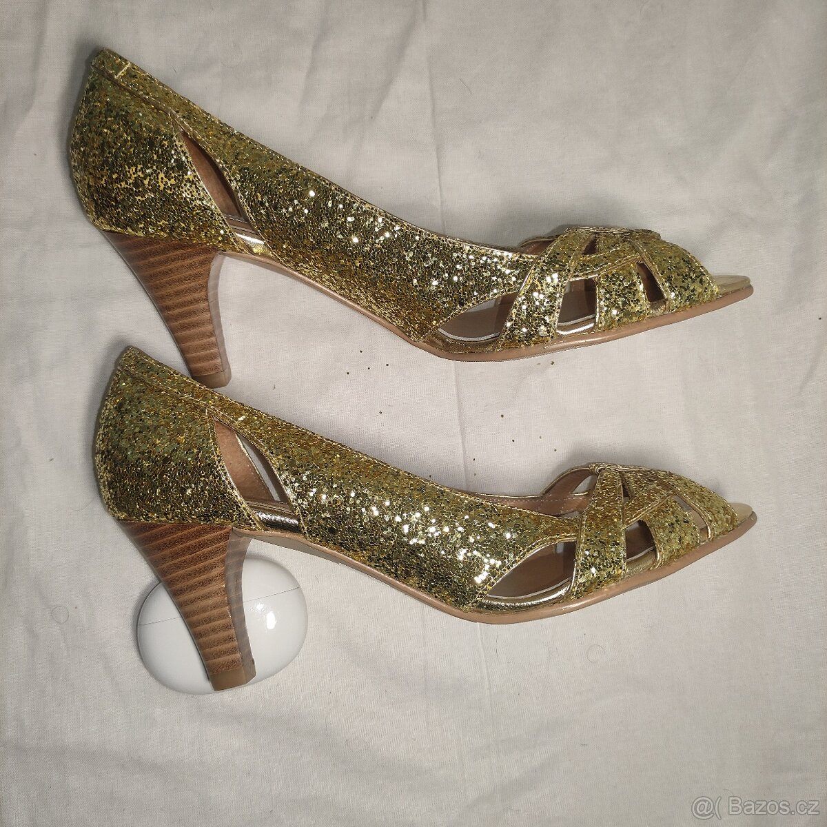 ❗❗ DESKA E LIBERA, DÁMSKÉ ZLATÉ LODIČKY VELIKOSTI 37½❗❗ - 6