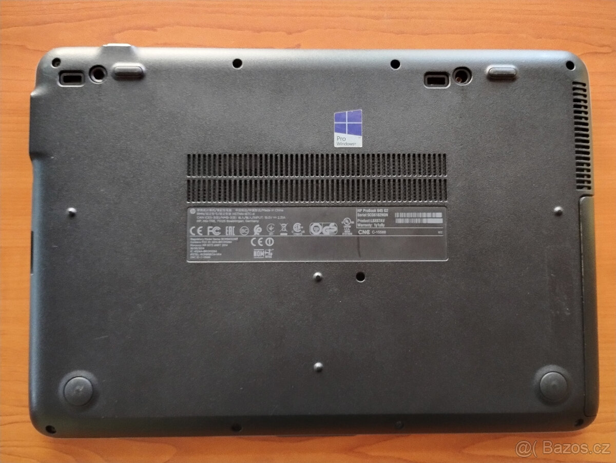 notebook HP ProBook 645 G2 + zdroj a dobrá baterie (4hod) - 6