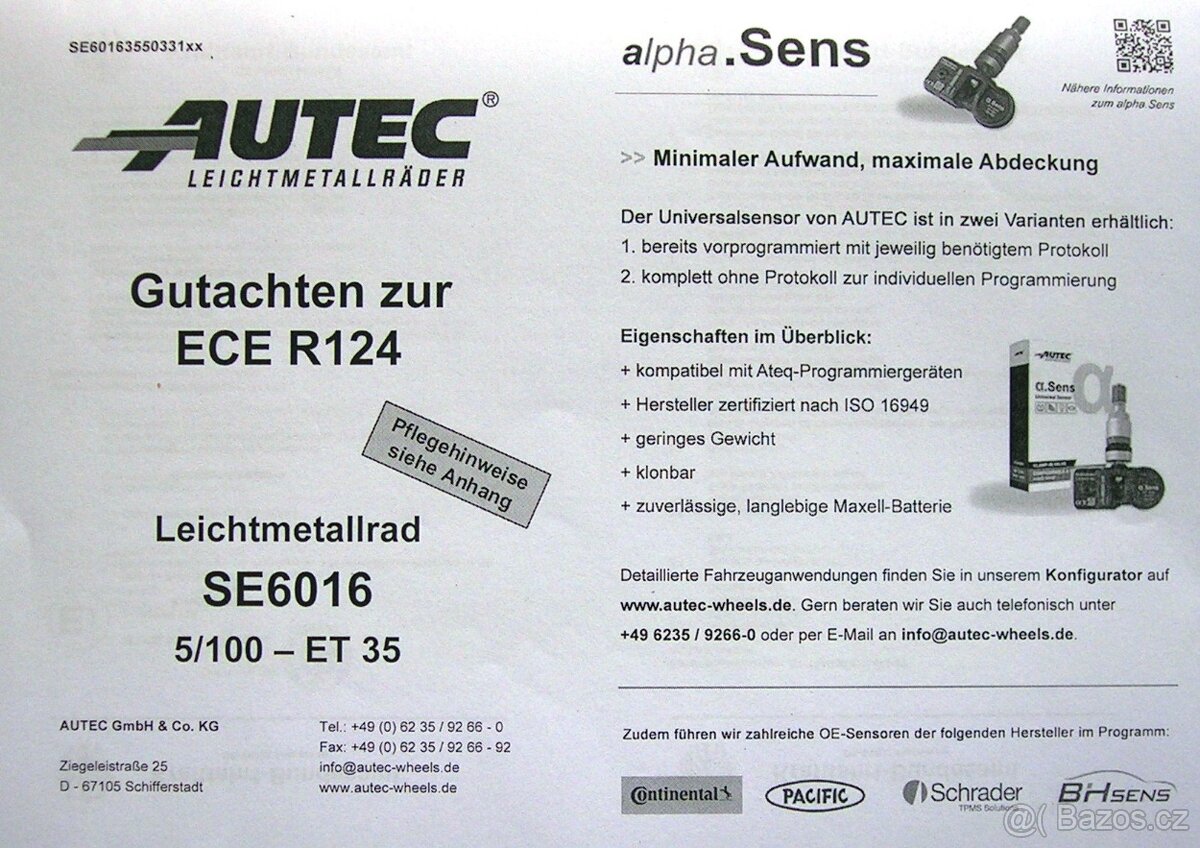 Prodám sadu zimních ALU kol na Škoda 16" - 6