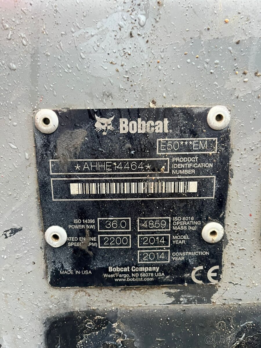 Bobcat E50 r.v. 2014, 2626 Mth - 6