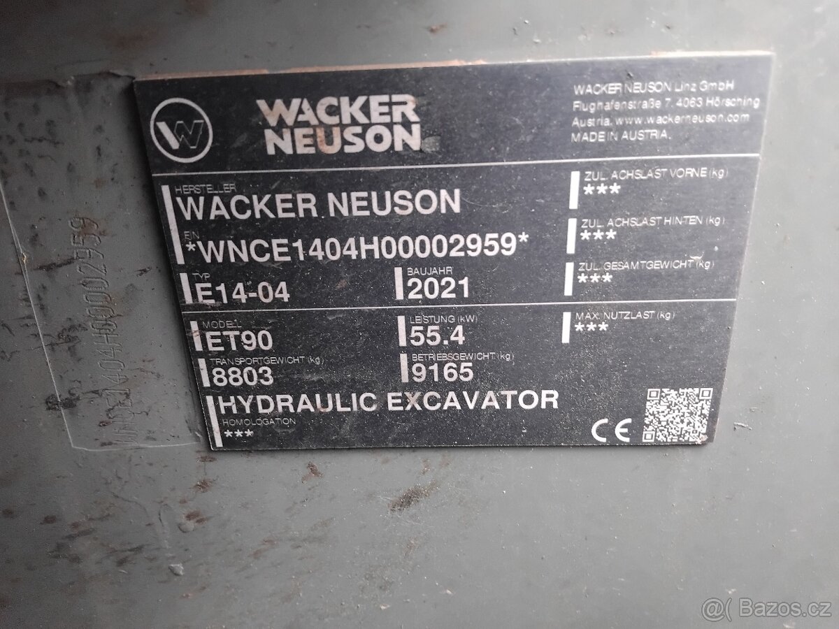 Pásový bagr Wacker Neuson ET90 Tiltrotátor - 6
