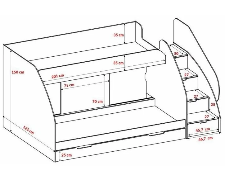 Patrová postel pro dvě deti - 6