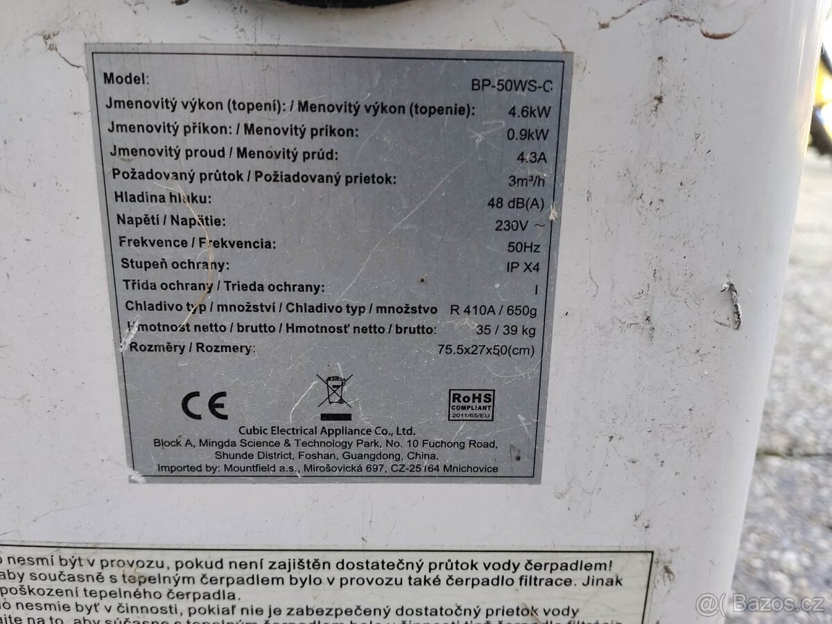 Tepelné čerpadlo k bazénu - 6