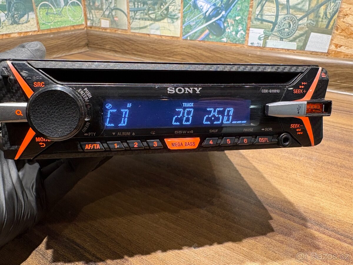 Sony CDX‑G1101U – CD / MP3 / USB / AUX – plně funkční - 6