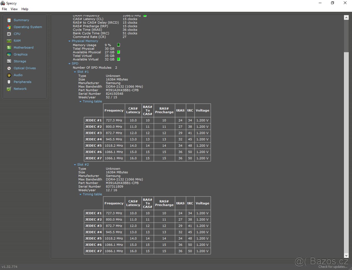 Operační paměť DDR4 Ballistix Sport (KIT) | Samsung | Hynix - 6