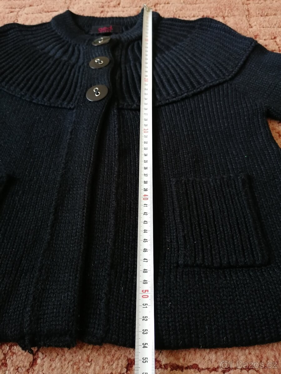 3x dámský svetřík - černý, šedý a fialový - 6