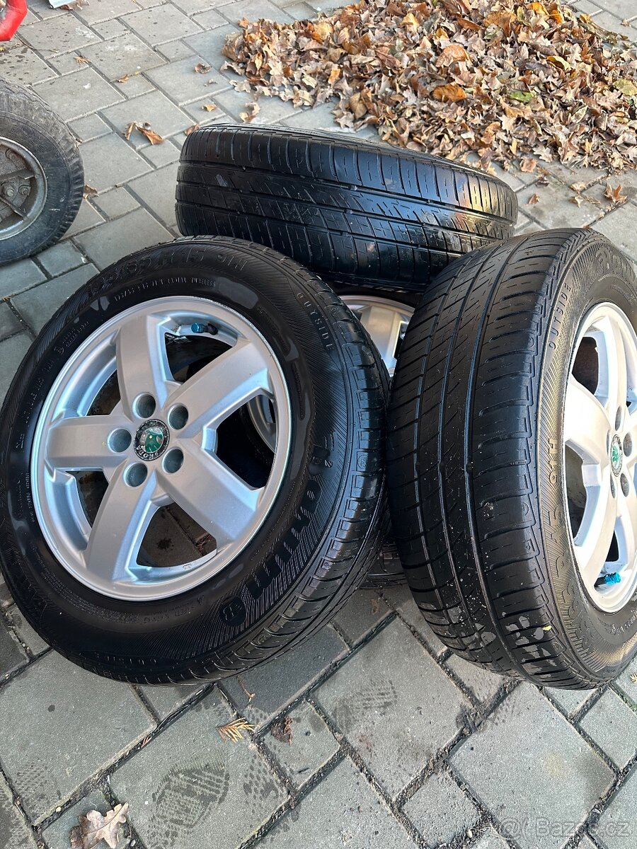 Originál alu Škoda Triton 5x100 r15 - 6