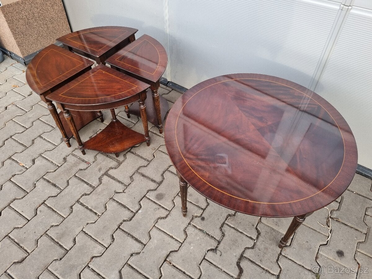 Konferenční stůl styl Chesterfield - 6