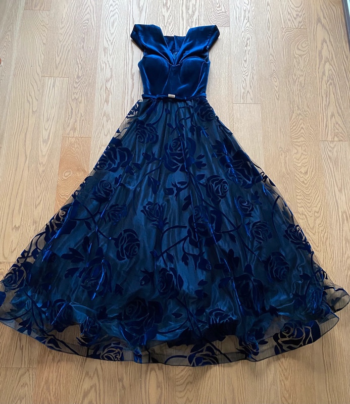 Dámské tmavě modré šaty vel. XS. - 6