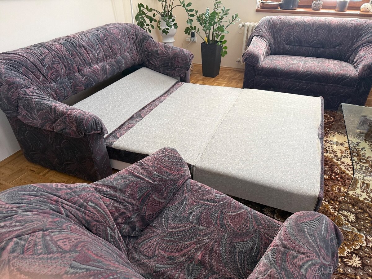 Rozkládací sedací souprava 3+2+1 - 6