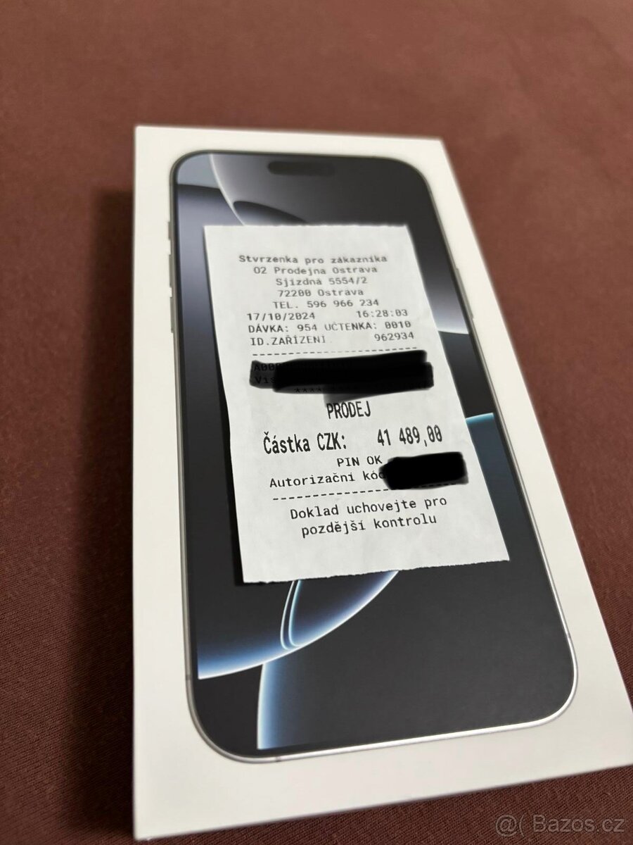 IPhone 16 pro max 512Gb bílý záruka - 6