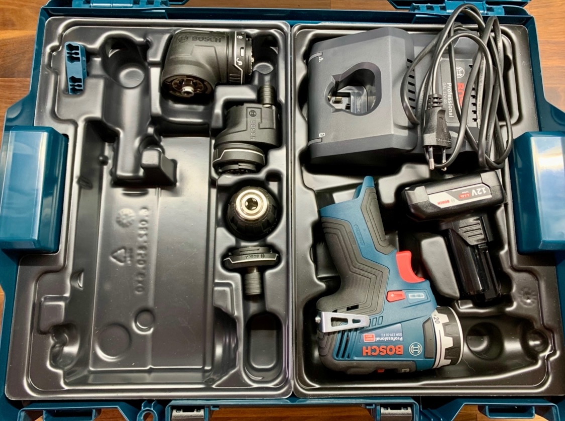 Bosch GSR 12V-35 FC + set aku 6ah - 6