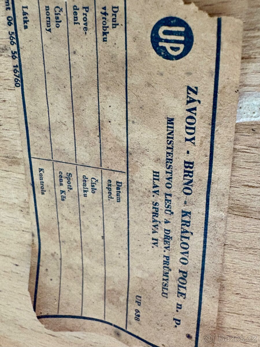 Stolek Pavouk Halabala po renovaci / unikát - 6