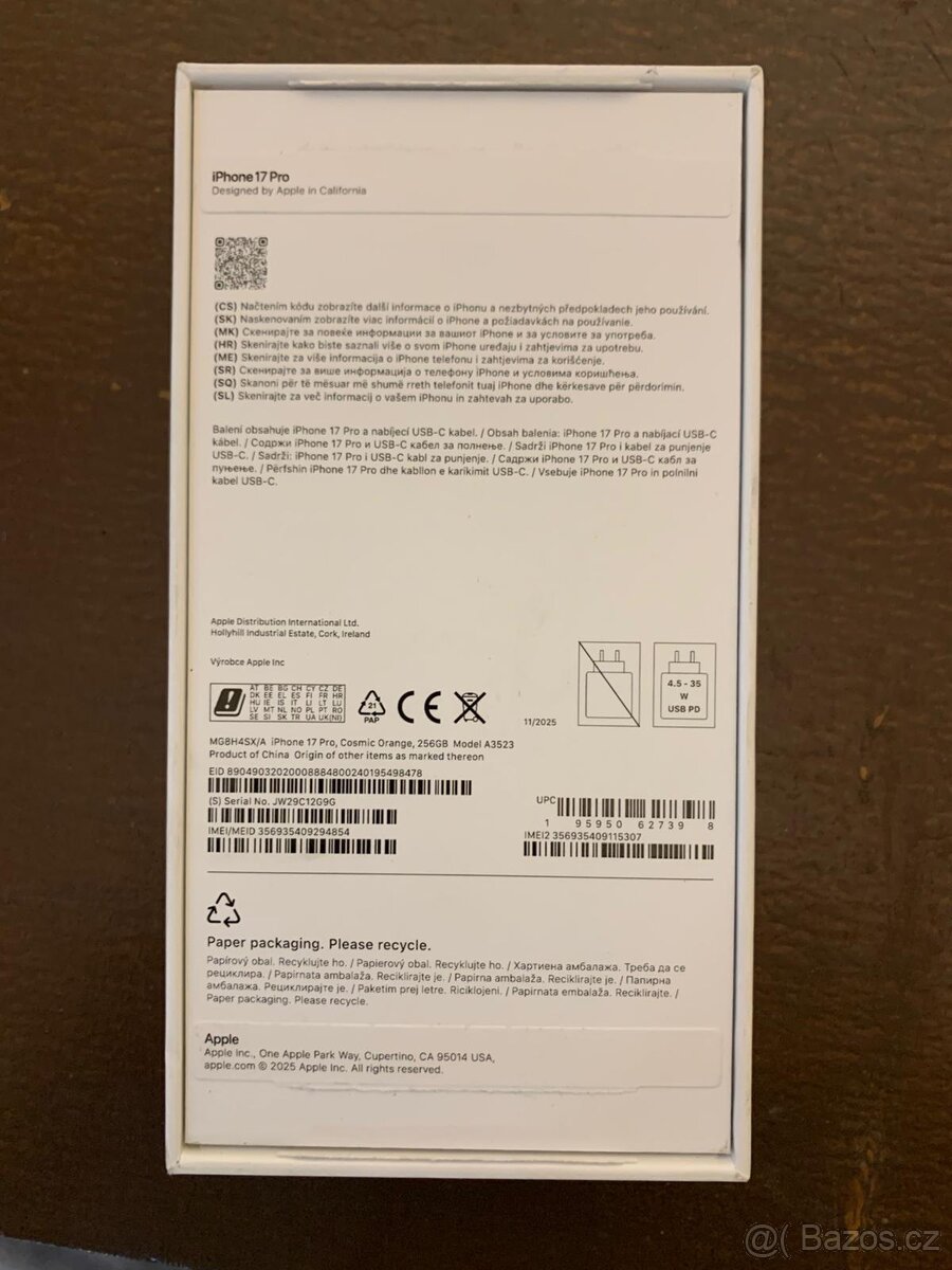 Prodám iPhone 17 Pro – Orange (256 GB) - 6