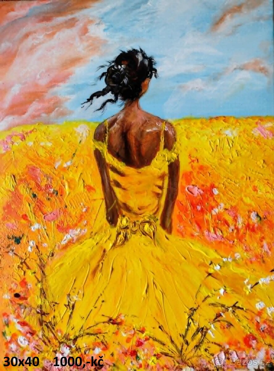 Obrazy - ručně malované ,akryl na plátně - 6