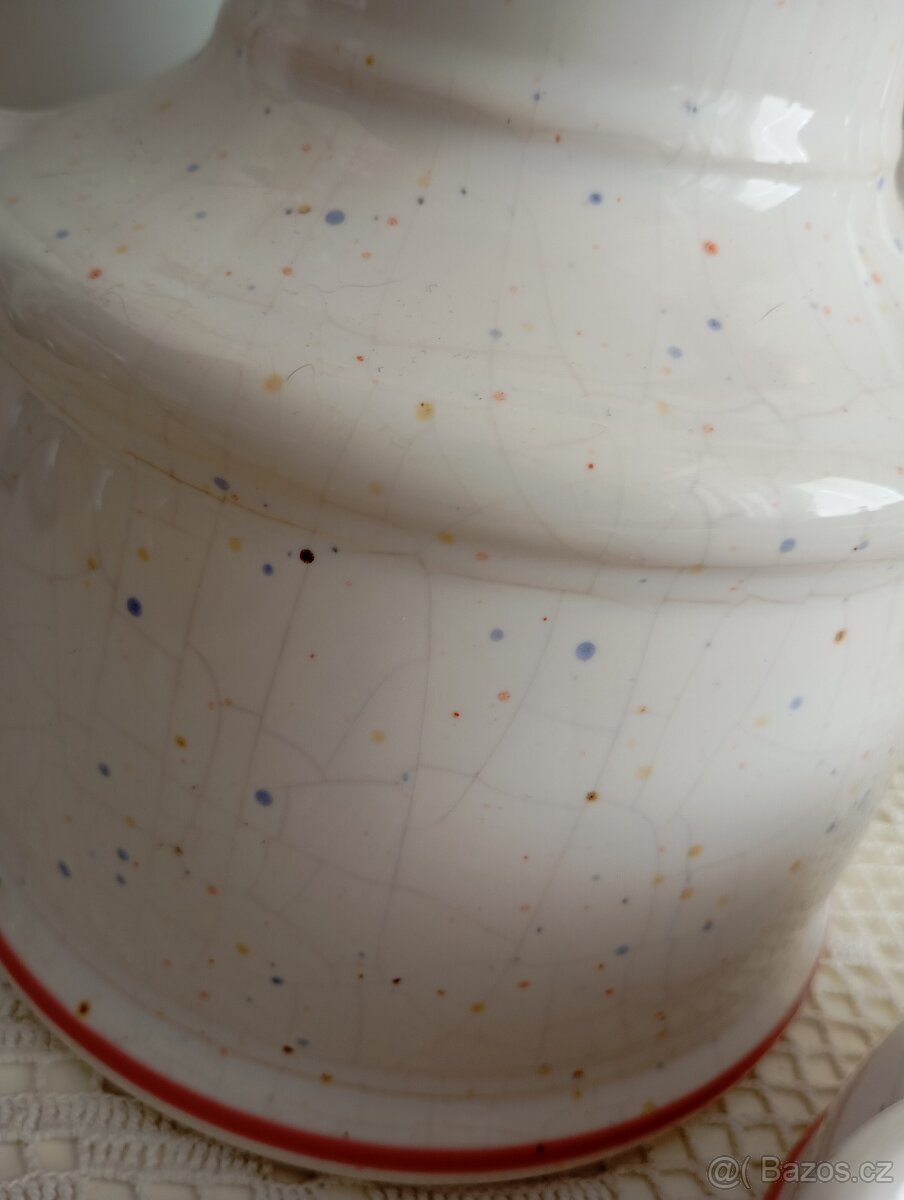 Keramická konvice a mlekovka - 6