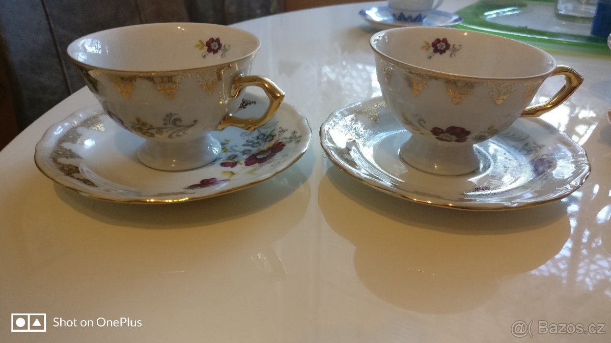 Nadherne šálky s podšálkem pro 2 - 6
