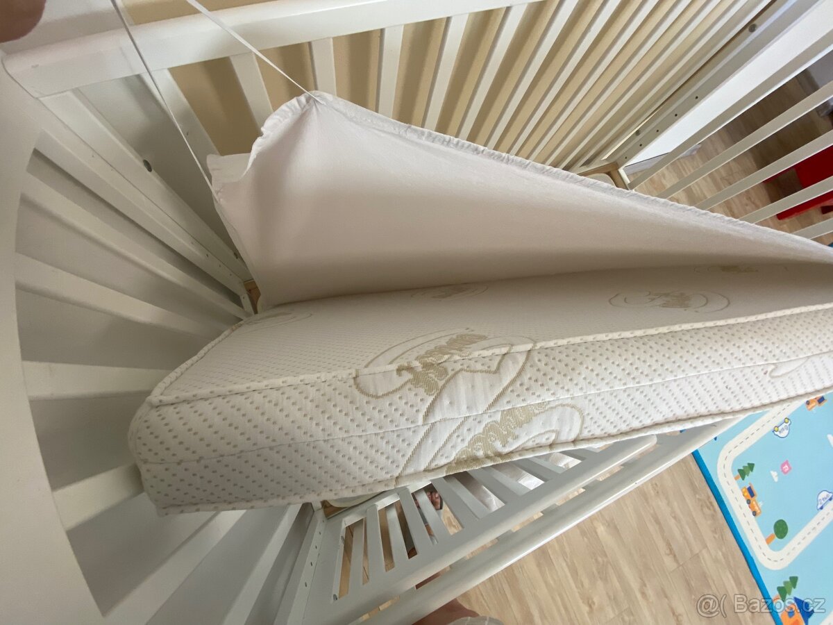 Dětská postýlka 120x60 2 v 1 vč. Matrace scarlett Agáta - 6