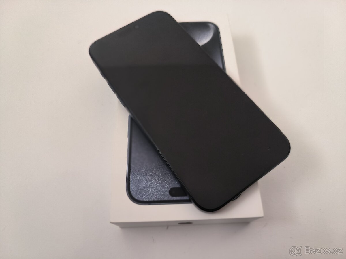 apple iphone 15 PRO 128gb Black Titanium / Batéria 100% - 6