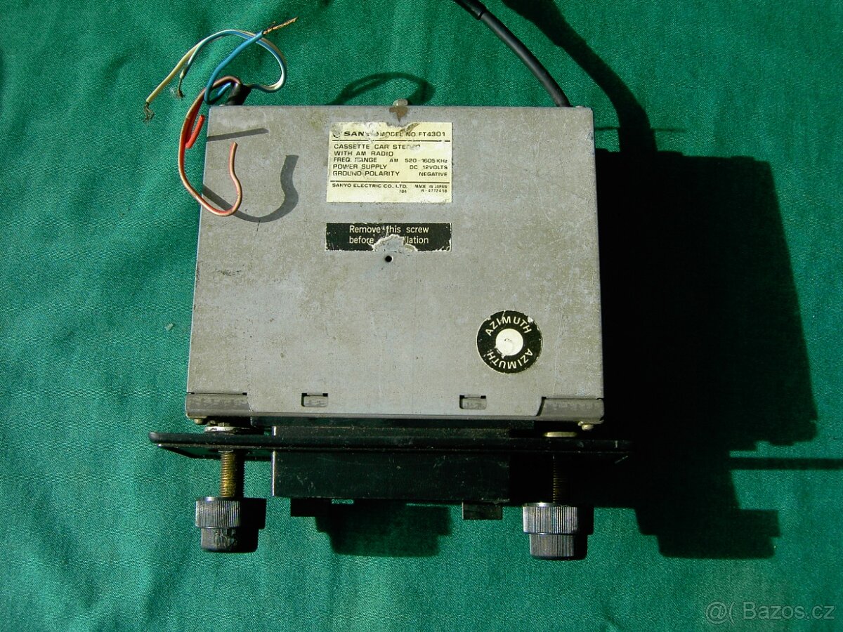 Autorádio retro SANYO CASSETTE STEREO - 6