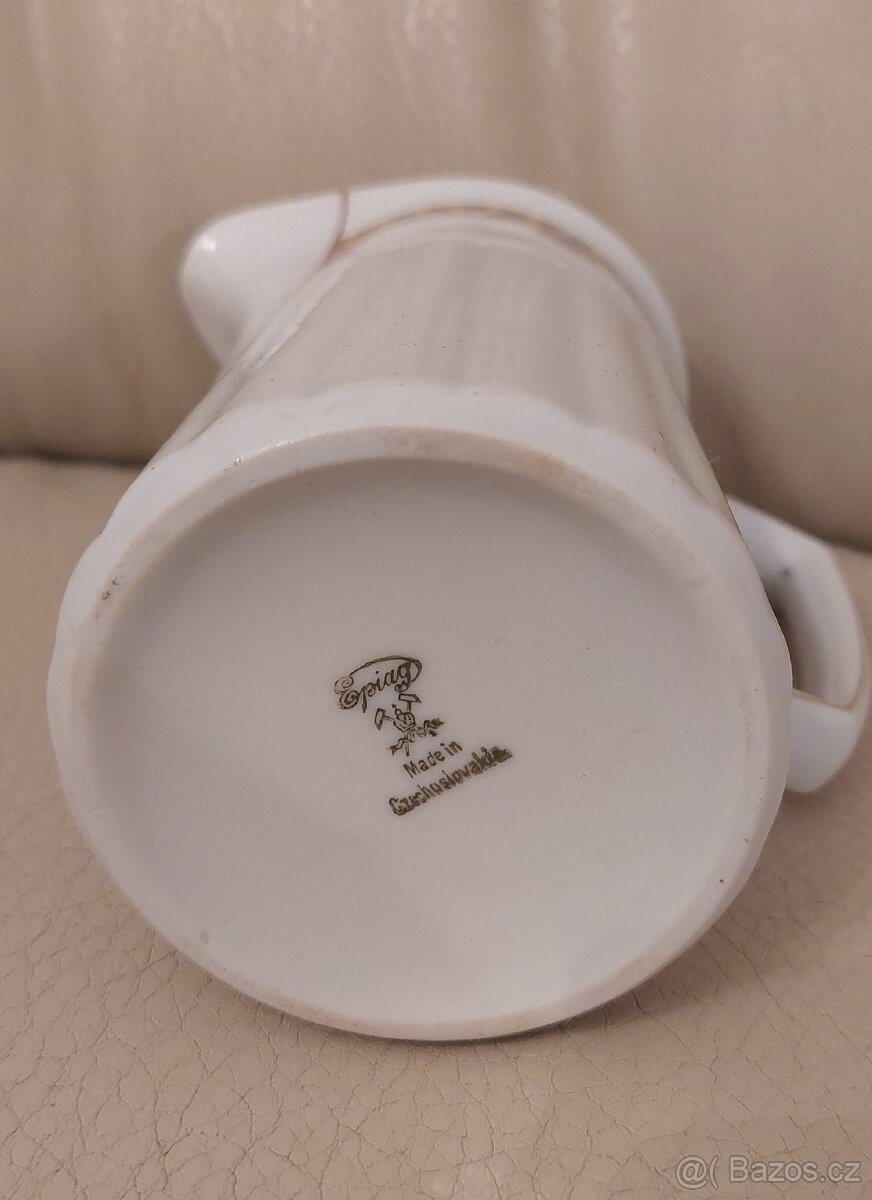 Starožitný porcelánový džbánek na mléko Epiag - 6