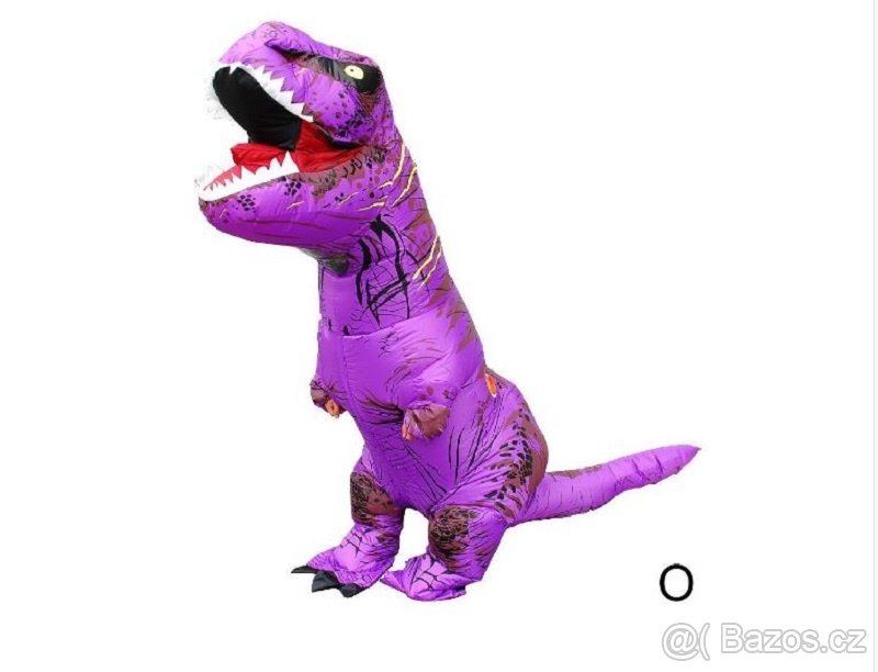 T-Rex nafukovací kostým pro dospělé,děti - 6
