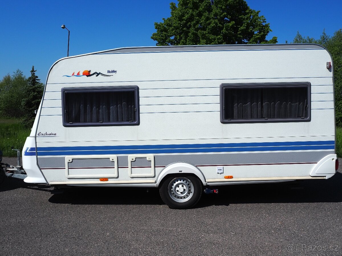 HOBBY EXCLUSIVE 440 obytný karavan, POJEZD, TOP STAV + VÝBAV - 6