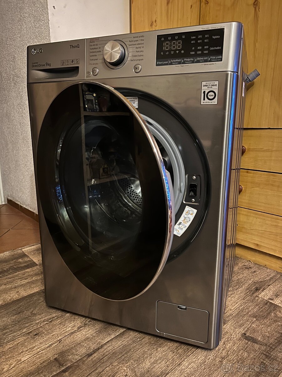 🔹 Luxusní nerezová pračka LG – 9 kg | Top stav Plně funkční - 6